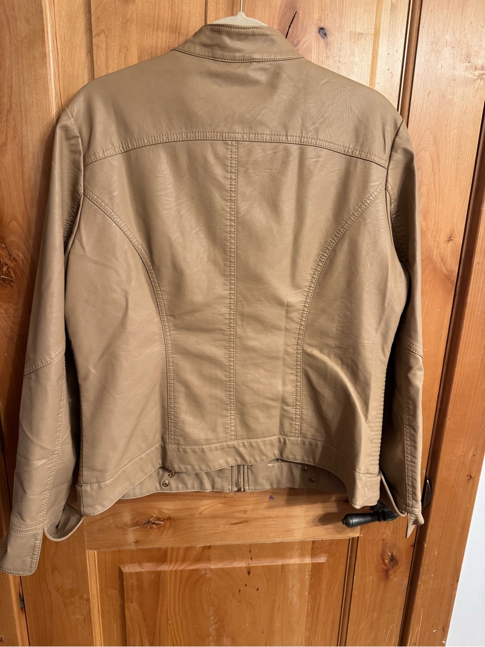 Classic Tan Leather Jacket - Women